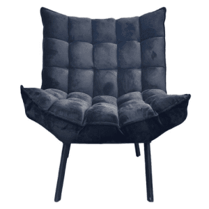 תמונה של כורסא דגם ריבועים בצבע שחור