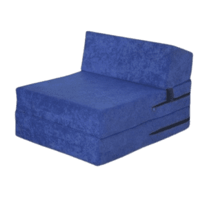 כורסא נפתחת בצבע כחול