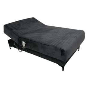 מיטה וחצי חשמלית בצבע אפור שחור